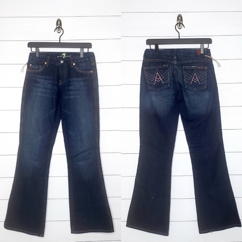 7 For All Mankind A Pocket Pink Stitch Jeans NWOT
